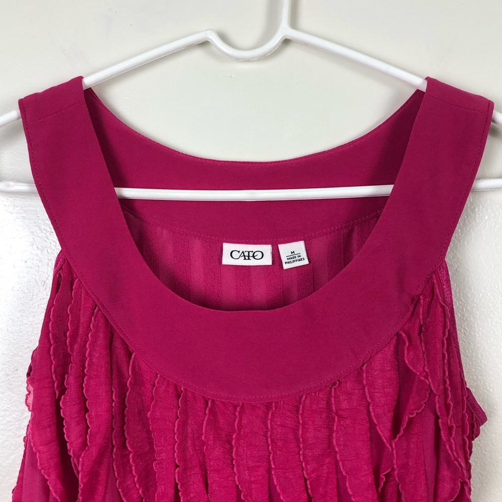 Cato Ruffled Short Sleeve Top - Picture 2 of 5